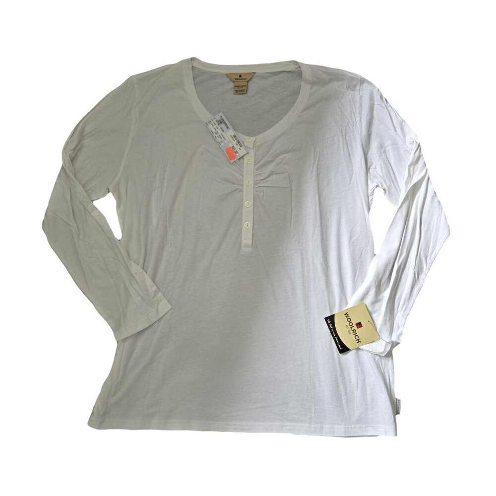NWT WOOLRICH Off White Scoop Neck XL